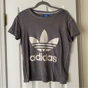 Grey adidas t shirt